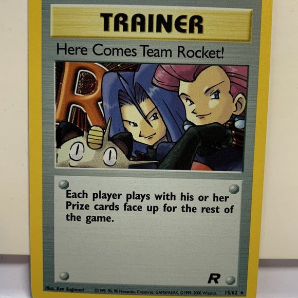 Error pokemon cards for sale Nrmt! “Trainer” #15/82 Pokémon Card Holo Holographic Foil Team Rocket Set